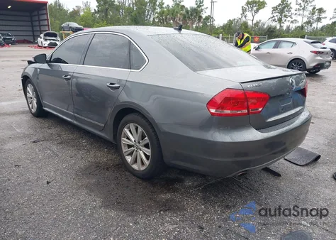 2012 Volkswagen Passat 2.5L Sel Premium из США, поврежденный, VIN 1VWCP7A30CC080300